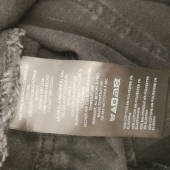 Free People Black Level Up Slit Bootcut  Raw Hem Jeans Size 28 - Picture 16 of 16